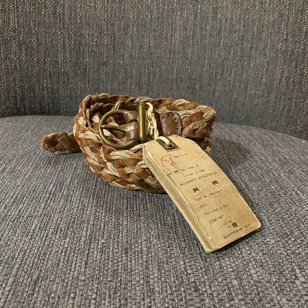 Extra long AllSaints Leather Fortuna Belt